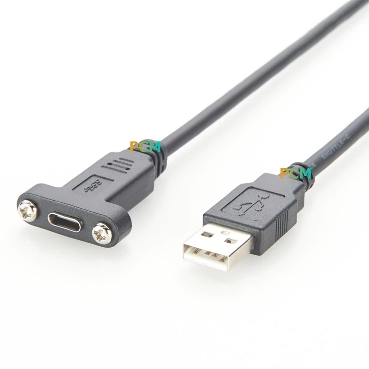 USB Type-C To USB 3.0 A Cable With Screw Lock factory